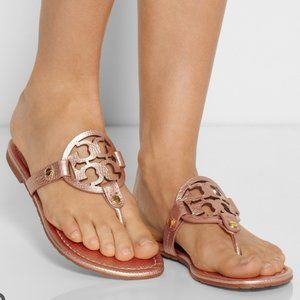 •RARE• Rose Gold Miller Sandals by Tory Burch